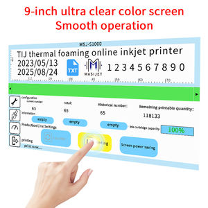 Impresora de inyección de tinta a color MASIJET TIJ 600dpi, impresora de inyección de tinta de código de barras bidimensional con fecha automática de espuma térmica industrial - Product Image 2