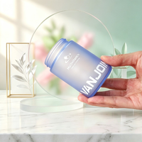 Bouteille en verre vide personnalisée de 120 ml, 150 ml, 180 ml, bleue, rose, ronde, pour pilules, capsules médicales, suppléments vitaminiques, bouteilles vides pour compléments nutritionnels