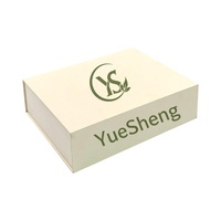 Boîte en forme de livre biodégradable écologique personnalisée, emballage de luxe, logo en feuille d'or, boîte rigide blanche magnétique pour crème pour le visage, blush