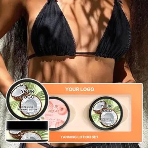 Nieuwe Stijlen Body Tan Cream Veganistische Snelle Zonnebank Set Voor Zonnebank