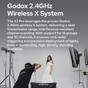 Flash sans fil X3pro C/n/s, haute vitesse, TTL, synchronisation automatique, écran tactile <span class=keywords><strong>OLED</strong></span> haute définition pour - Product Image 3