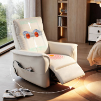 Canapé électrique innovant à deux places avec mouvement de massage breveté pour un confort ultime, vibration, chauffage et massage oscillant