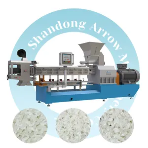 Nutritional Instant Rice Production Line Self Heating Instant Rice Making Machine Artificial Rice Making Machine