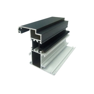 Rotura térmica de aleación <span class=keywords><strong>Al</strong></span>, extrusión de perfiles de aluminio industriales negros, fabricante de puentes rotos para casa, aluminio metálico personalizado - Product Image 1