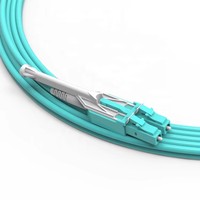 LCPC-LCPC 3.0mm kabel Patch serat optik OM3 dupleks Uniboot dengan konektor FC & SC untuk FTTH & panjang gelombang jaringan
