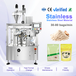 Automatic Premade Bag Stand-up Pouch Garlic Powder Ginger Powder Rotary Doypack Packing Machine - Product Image 1