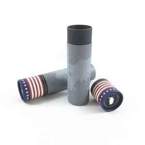 Boîte d'emballage cylindrique en carton kraft recyclable pour bouteille de vin, gobelet à whisky, tube en papier pour cocktail, design personnalisé - Product Image 5