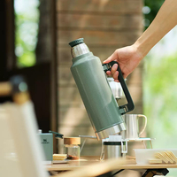 Thermos de voyage isotherme portable en acier inoxydable 304 de qualité supérieure, écologique, isolation thermique de 6 à 12 heures, grande capacité