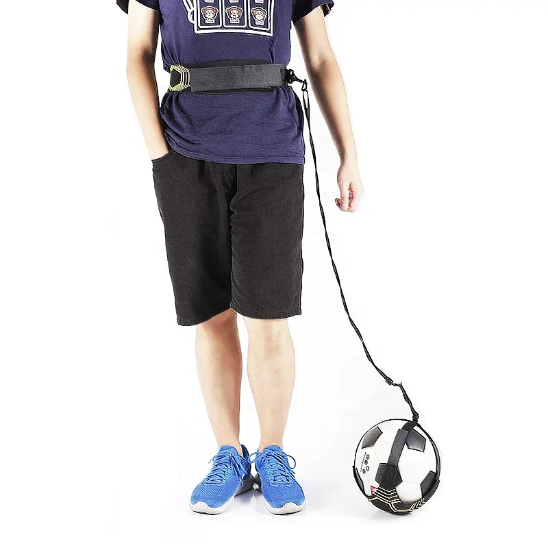 Football kick trainer allenamento di calcio assist lancio a mano libera solo attrezzatura pratica per bambini e adulti regolabile
