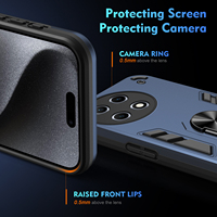Étui de protection double couche magnétique pour voiture avec support pour téléphone portable Itel S23/S23+ / S23 Plus S24 S25 Ultra A80 RS4