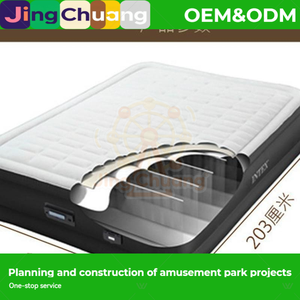 Jingchuang64486 Colchón Inflable Doble Jingchuang con Capa de Flotación, Bomba Integrada y Grosor Reforzado <span class=keywords><strong>para</strong></span> Senderismo y Gimnasio - Product Image 6