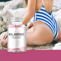 Bonbons gélifiés OEM BBL pour l'agrandissement des fesses et des hanches, sans sucre, pectine naturelle, lifting et raffermissement, soutien immunitaire, produit de beauté