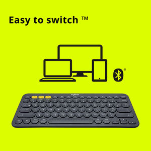 Teclado ergonómico Logitech K380 personalizado en ruso, conexión inalámbrica para oficina y juegos, compatible con laptop y iPad. - Product Image 3