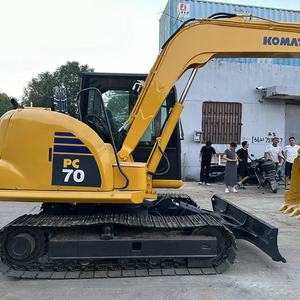 รถขุดตีนตะขาบ Komatsu PC70 มือสอง ราคาดี 7 ตัน พร้อมเครื่องยนต์ ปั๊ม แบริ่ง PLC ขาย - Product Image 4