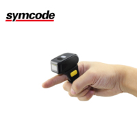 Symcode R30 Mini portátil Android Tablet PC 2D código de barras inalámbrico QR Code Scanner Finger Wearable Ring Scanner con interfaz USB