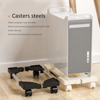 Factory Seller Adjustable CPU Stand Under Desk Movable CPU Towel Bracket Computer Case Storage Stand