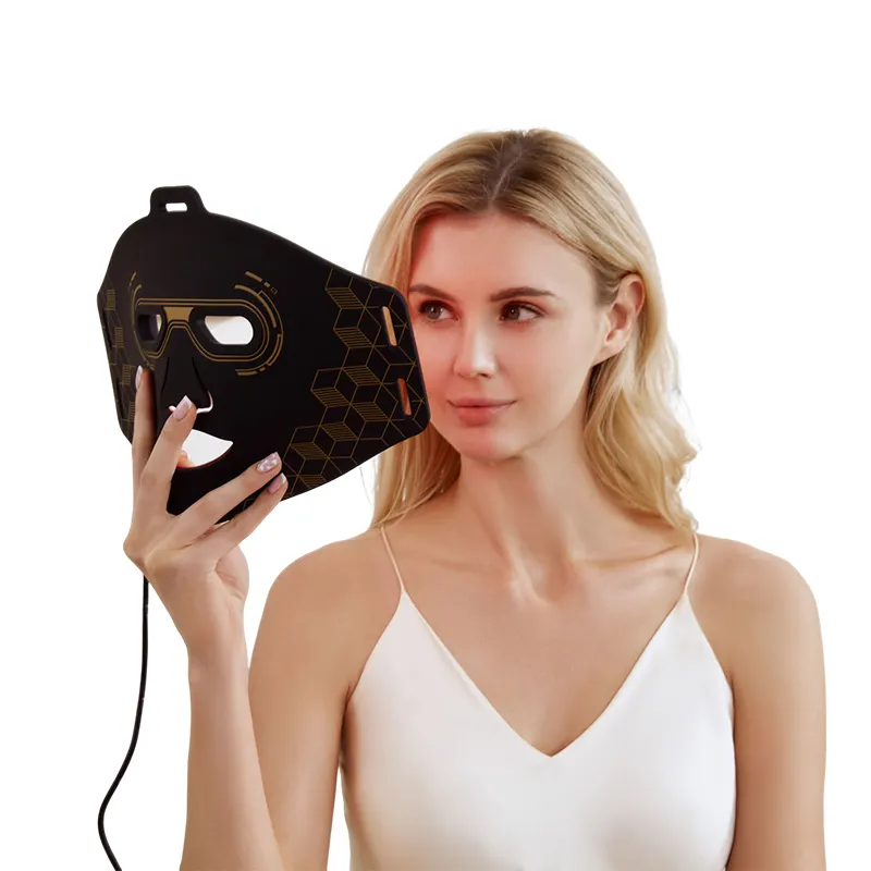 Rood Licht Therapie Gezichtsmasker Apparaat Gezichtsverjonging Huid Rood Licht Therapie Masker Voor Acne Verwijdering Rimpel Reductie