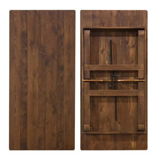 Tavolo da Fattoria Rustico Pieghevole <span class=keywords><strong>in</strong></span> <span class=keywords><strong>Legno</strong></span> di Pino Antico <span class=keywords><strong>per</strong></span> Esterni <span class=keywords><strong>per</strong></span> Hotel ed Eventi di Nozze <span class=keywords><strong>Tavoli</strong></span> Pieghevoli <span class=keywords><strong>in</strong></span> <span class=keywords><strong>Legno</strong></span> Massello - Product Image 2