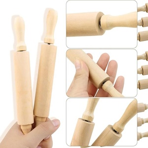 6 gói 8 inch mini Gỗ cán <span class=keywords><strong>pin</strong></span> cho trẻ em nghệ thuật crafting Baking Cookie bột cho chơi Doh tuyệt vời cho bánh ngọt bảng & đất sét làm việc - Product Image 4