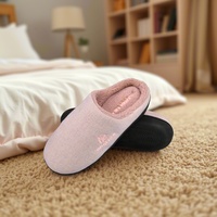 Chaussons d'intérieur pour femmes 2026 Super Foam, nouvelle conception lumineuse brodée, semelle intérieure en mousse à mémoire de forme, semelle extérieure antidérapante en TPR