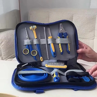 Kit de toilettage pour animaux de compagnie 8-en-1 en acier inoxydable, personnalisé, directement de l'usine : peigne démêlant, coupe-ongles, outil de toilettage, ensemble portable pour le soin des chiens