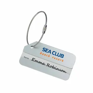 Etiquetas de aluminio para maletas, merchandising personalizado - Product Image 1