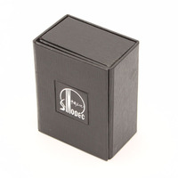 Boîte cadeau rigide magnétique à double porte avec fenêtre, logo personnalisé de luxe, pour emballage de bijoux et de parfums