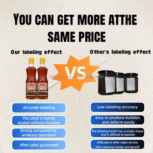 Nhà máy tự động máy dán nhãn cho nhựa chai thủy tinh kỹ thuật số <span class=keywords><strong>Jar</strong></span> chai labeler động cơ bơm giấy gỗ kim loại bao bì - Product Image 6