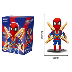 Balody – jouets de Collection 3D pour enfants, modèle Spider Man, blocs de construction Micro, Super héros, Mini briques, figurines pour enfants, Offre Spéciale - Product Image 3