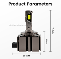 Phares LED Canbus 110W à faisceau haut et bas, D1S D2S D3S D4S, ampoules LED en aluminium, vente en gros directe d'usine