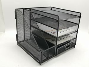 Năm lớp dây kim loại máy tính để bàn tập tin Rack với giấy thư khay: lý tưởng cho văn phòng máy tính để bàn lưu trữ tập tin và quản lý - Product Image 6