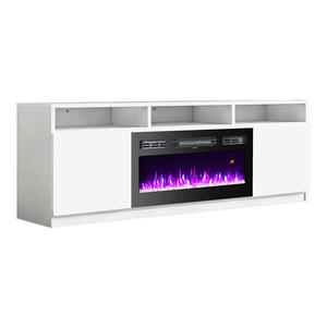 <span class=keywords><strong>Chimenea</strong></span> Eléctrica de Imitación con Repisa de Madera Blanca y Negra de 63'' para Sala de Estar - Product Image 4