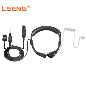 Microphone à vibration de gorge LSENG pour interphone acoustique, casque talkie-walkie, écouteur <span class=keywords><strong>radio</strong></span> bidirectionnel avec connecteur personnalisé - Product Image 1