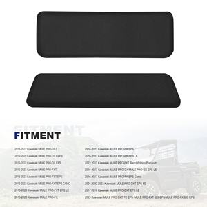 Fundas de Asiento para UTV Kawasaki Mule Pro FXT DXT <span class=keywords><strong>FX</strong></span> DX 2015-2023, Funda de Asiento Negra Impermeable y Resistente a los Arañazos, Ajuste OEM KAF080-039 - Product Image 4