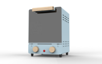 Four électrique multifonction 12L (friteuse à air/déshydrateur/rôtissoire/cuiseur) avec surface antiadhésive, protection contre la surchauffe et thermostat réglable