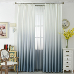 Rideaux de fenêtre <span class=keywords><strong>en</strong></span> tulle imprimé 3D à dégradé moderne, voile transparent <span class=keywords><strong>en</strong></span> <span class=keywords><strong>organza</strong></span> pour la décoration du salon et de la chambre, coloré - Product Image 2