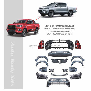Kit de Conversión de Carrocería Facelift para HILUX 16-20, Actualización a Estilo RC GR 21, Parachoques Delantero, Rejilla de Entrada de Aire, Faro, Guardabarros - Product Image 2