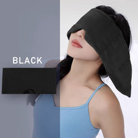 Meilleur vendeur personnalisé masque de sommeil de relaxation en tricot élastique lesté en velours avec chaleur marque privée livraison directe disponible