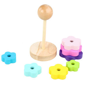 Produits de dropshipping 2026 : Tour en bois Macarons pour enfants, jouets éducatifs précoces, blocs de construction - Product Image 5
