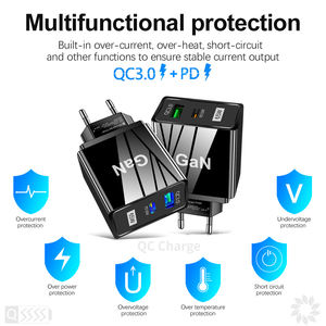 Cargador de pared PD 65W <span class=keywords><strong>GaN</strong></span> para MacBook QC 3,0 PD3.0 Tipo C Cargador rápido USB para iPhone 13 12 Pro - Product Image 3