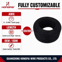 Cable de Teflón de Alta Temperatura HONGPAI UL1332, Aislado con FEP, Cobre Estañado, 18A 300V 200C, Resistente a Ácidos y Aceites, RoHS UL758 UL1581, Fábrica OEM