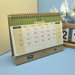 ปฏิทินตั้งโต๊ะและติดผนังปี 2026 พิมพ์โลโก้ตามสั่ง กระดาษออฟเซ็ตเคลือบฟิล์ม สำหรับโปรโมชั่นและของขวัญองค์กร - Product Image 2