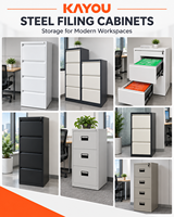 Armoire de classement en acier de haute qualité à 2, 3 ou 4 tiroirs, design moderne, pour bureau et usage domestique, vente en gros