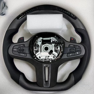 Volante de Fibra de Carbono con LED para <span class=keywords><strong>BMW</strong></span> G20 G30 G21 G22 G23 <span class=keywords><strong>320i</strong></span> 325i G11 G20 G21 G22 G80 G31 G32 G87, Accesorios de Auto en Gamuza - Product Image 1