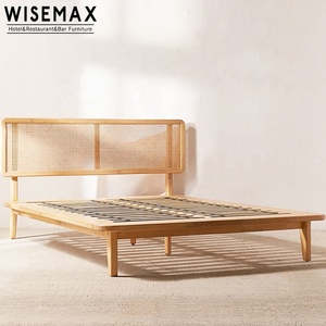 WISEMAX mobili stile giapponese solido in legno camera da <span class=keywords><strong>letto</strong></span> mobili in Rattan <span class=keywords><strong>letto</strong></span> <span class=keywords><strong>letto</strong></span> Design King Size <span class=keywords><strong>letto</strong></span> <span class=keywords><strong>letto</strong></span> in legno - Product Image 2