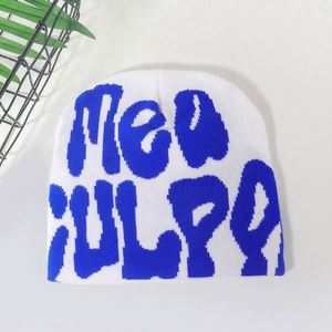 Bonnet Jacquard Y2K pour Hommes et Femmes, Style Hip Hop pour Festivals en Plein Air, Bonnets Personnalisables avec Broderie - Product Image 4