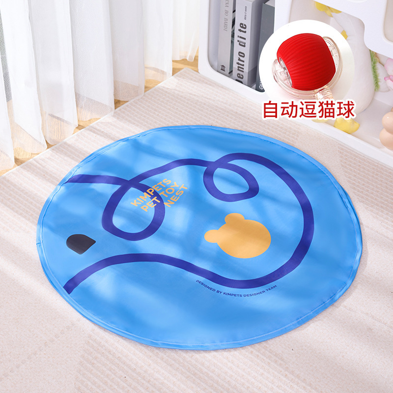 Ours bleu (comprend une balle pour stimuler les instincts de chasse d'un chat)