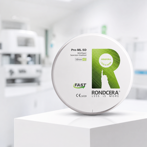 Rondcera Pro-ML Bloque <span class=keywords><strong>de</strong></span> Zirconia 5D 800MPa 1350MPa Combinado, Disco <span class=keywords><strong>de</strong></span> Zirconia Gradiente <span class=keywords><strong>de</strong></span> 11 Capas para Prótesis Parciales Fijas - Product Image 1