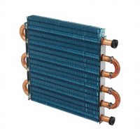 Radiateur à condensation miniature DR, tube en cuivre, ailettes en aluminium, échangeur de chaleur, évaporateur refroidi par air, condenseur, pièces de réfrigération 5