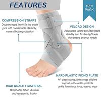 Orthèse de pied de cheville réglable en Offres Spéciales pour fasciite plantaire à lacets Support de cheville orthopédique